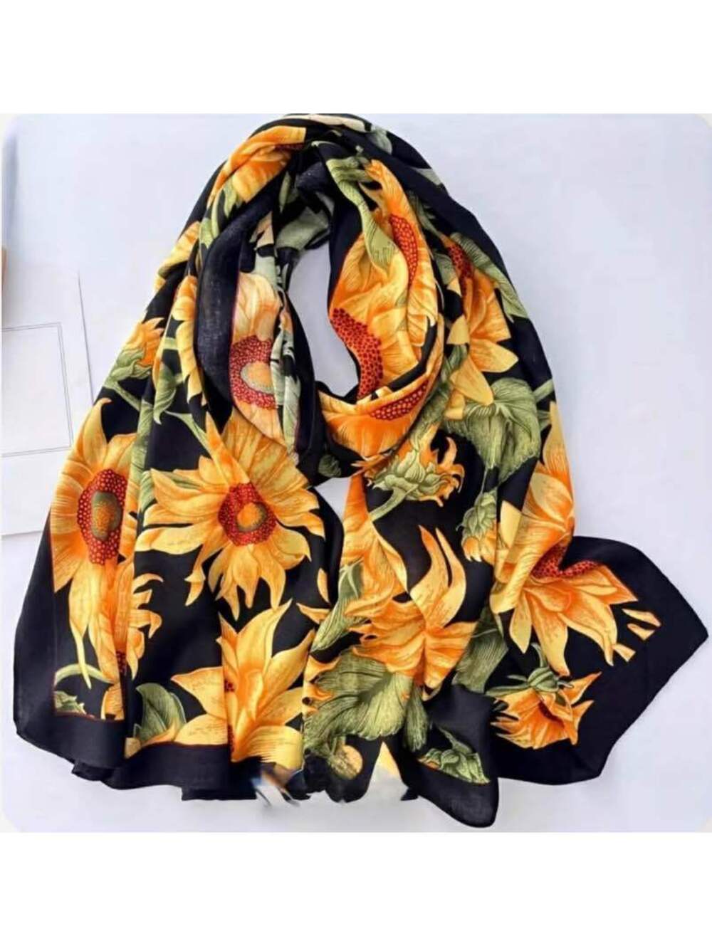 Lovely sunflowers scarf. New! Long. $15